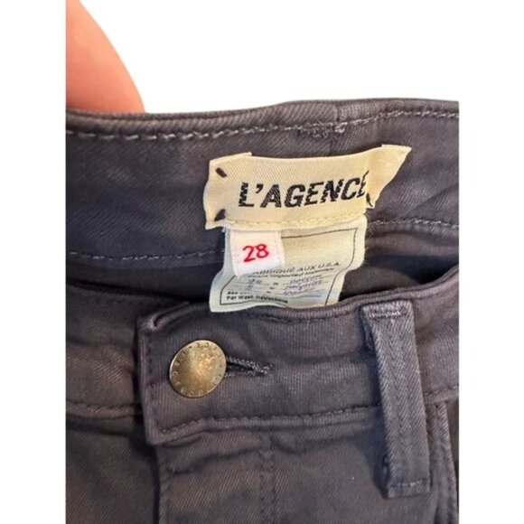L' agence dark grey Margot high-rise skinny jeans size 28 - Picture 9 of 11
